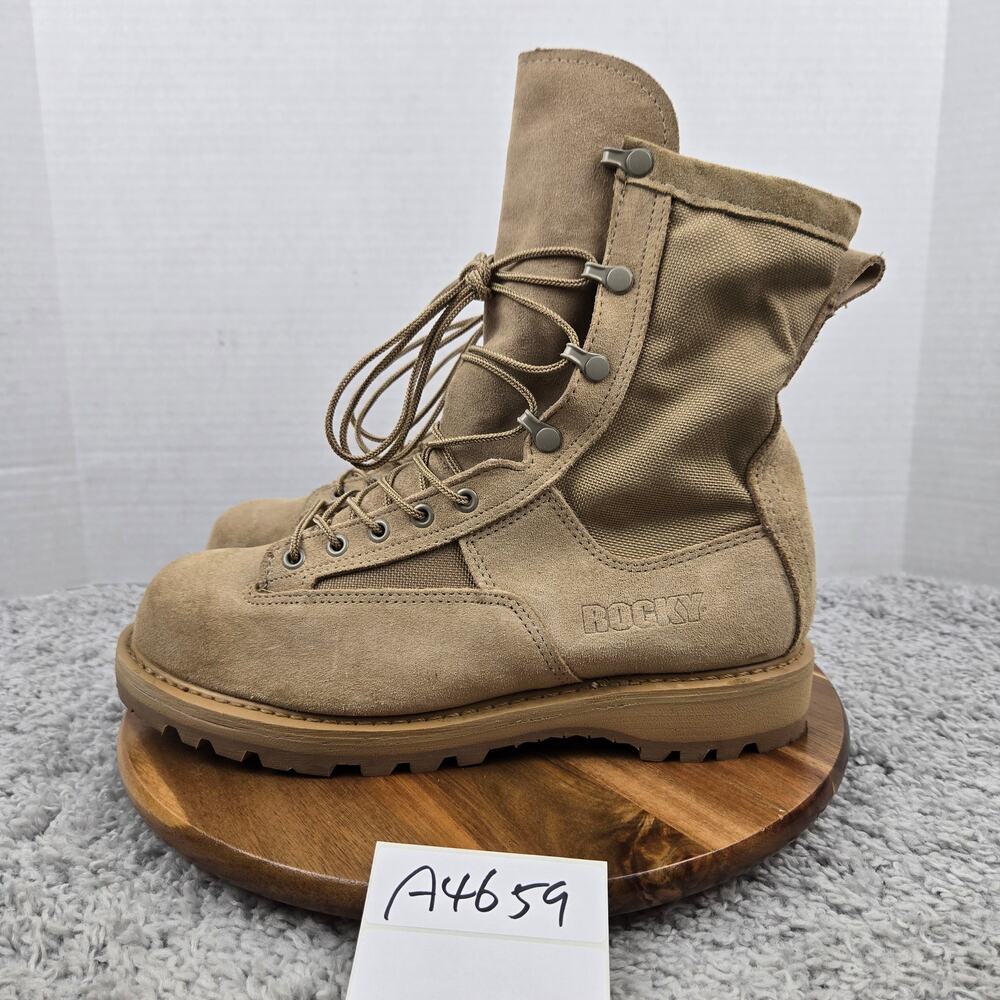 Rocky Boots size 8.5XW Extra Wide 790G Gore-Tex Desert Tan Military Combat Boots